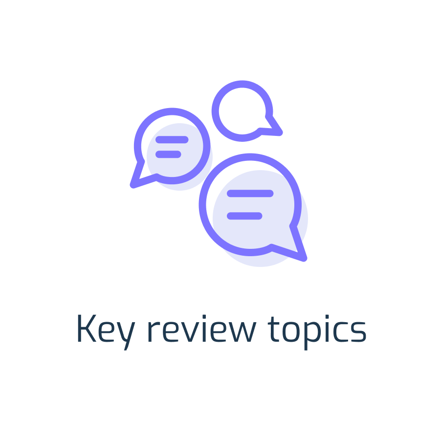 Key review topics Key review topics