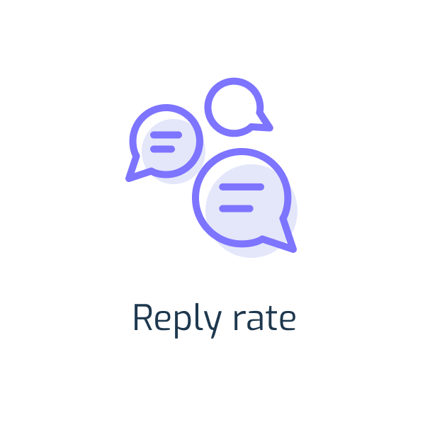 Reply rate Reply rate