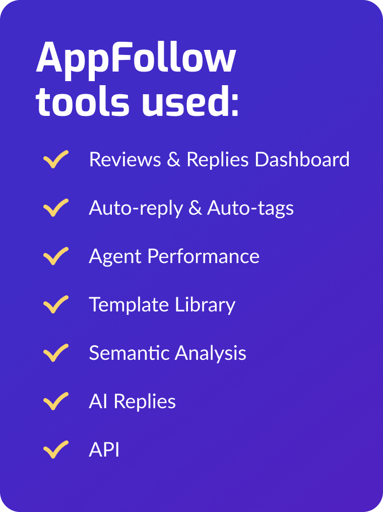 AppFollow tools used