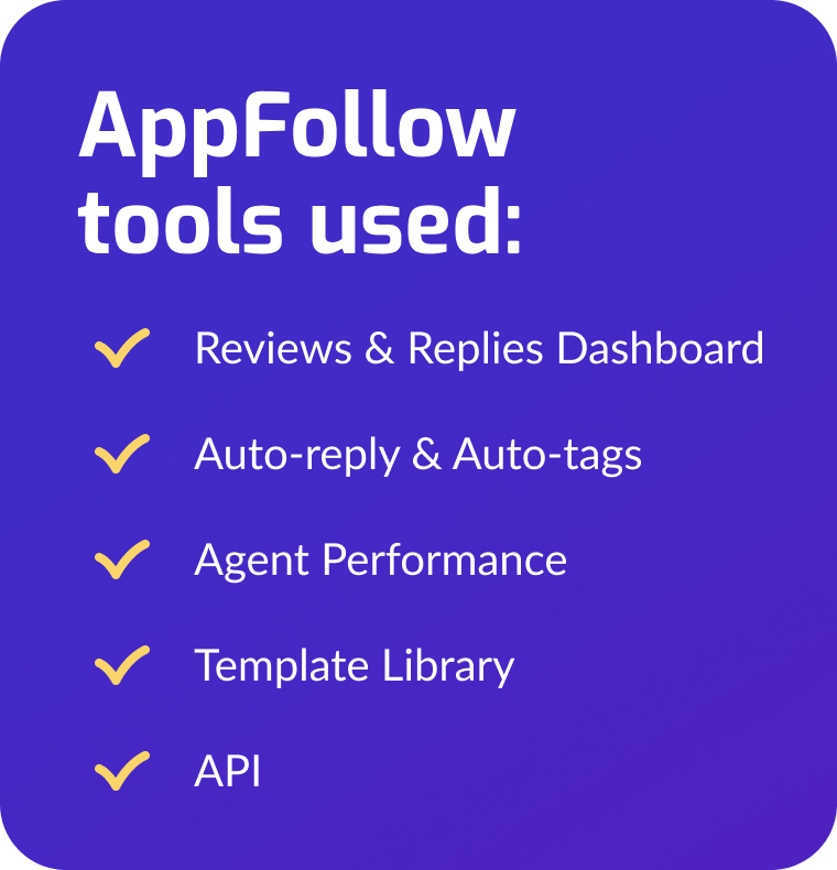 AppFollow tools used