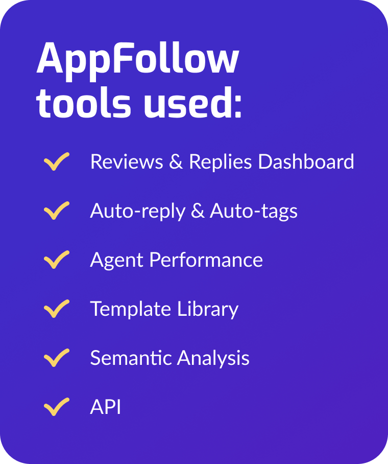 AppFollow tools used