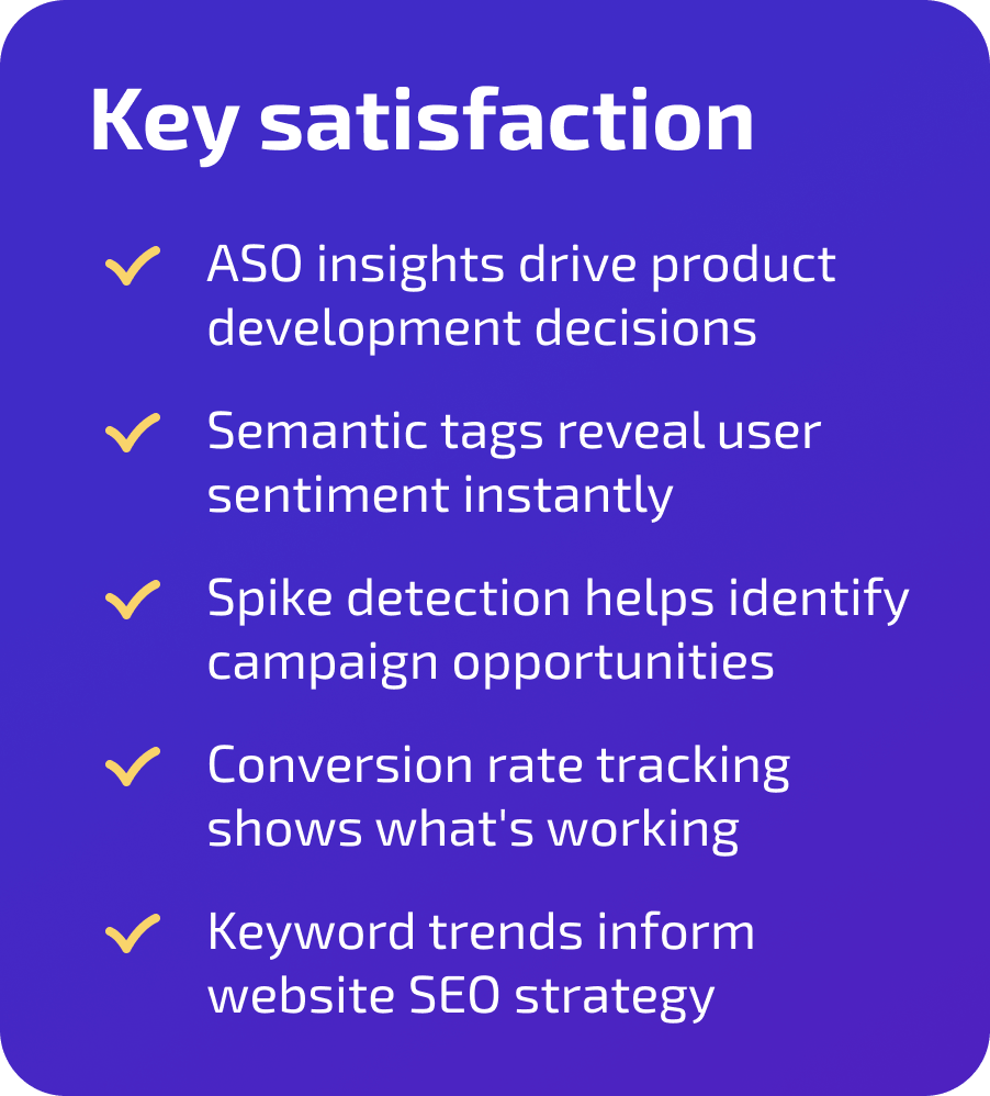 Key satisfaction